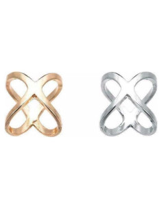 Clip de Anillo para Bufanda Minimalista Dorado y Plateado