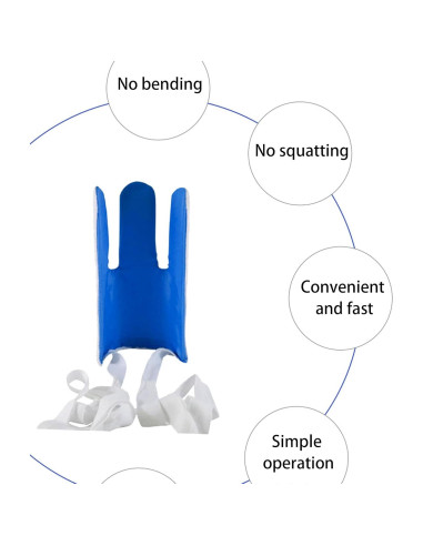 Asistente para Ponerse Calcetines HY - Sin Agacharse, Azul