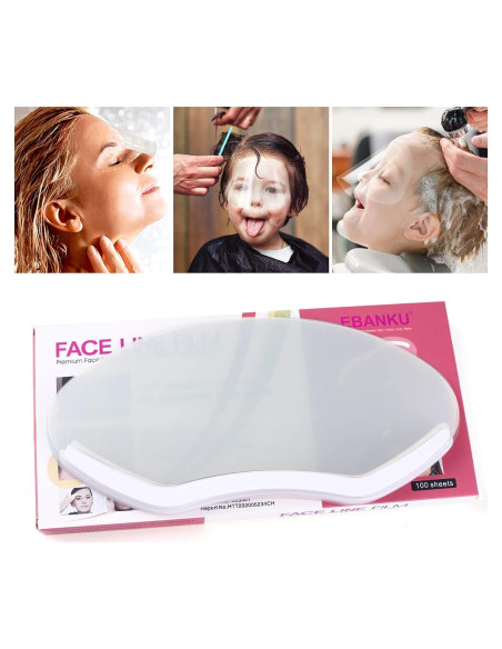 100 Pcs Visores Faciales Desechables EBANKU para Maquillaje