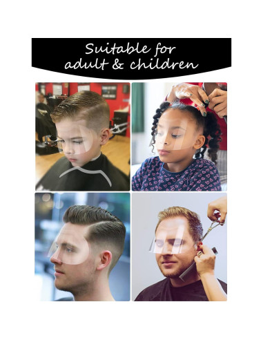 100 Pcs Visores Faciales Desechables EBANKU para Maquillaje