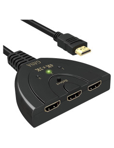 Interruptor HDMI 3 en 1 GANA 4K Full HD 30Hz con Cable 0.55m