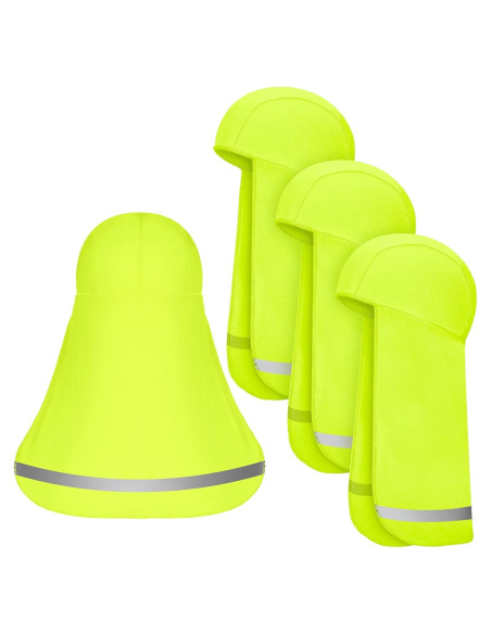 Sombrero Solar de Sombra Sintege 4 Piezas Amarillo Fluorescente