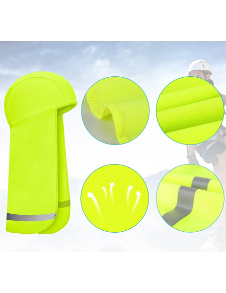 Sombrero Solar de Sombra Sintege 4 Piezas Amarillo Fluorescente