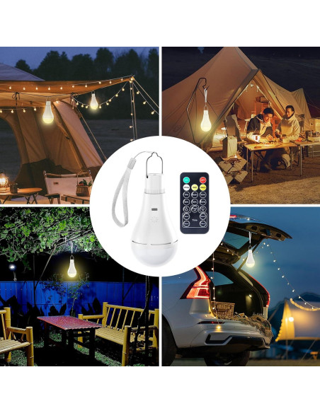 Bombilla LED Recargable E26 Brightown 7W con Control Remoto