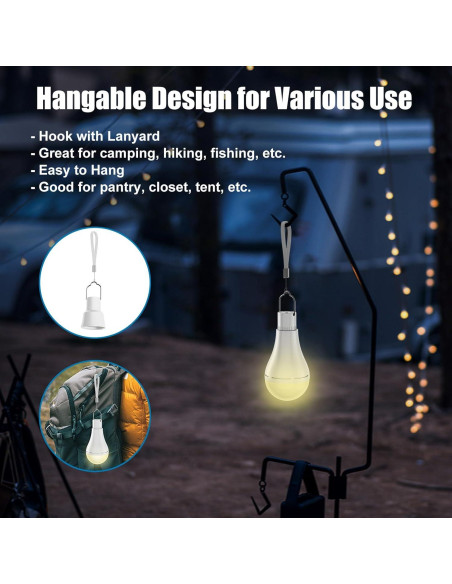 Bombilla LED Recargable E26 Brightown 7W con Control Remoto