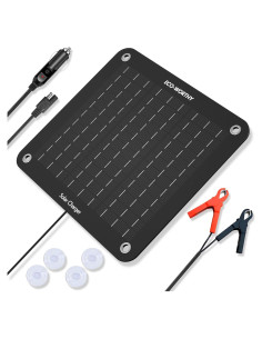 Cargador Solar ECO-WORTHY 10W 12V Impermeable para Vehículos