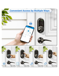 Cerradura Inteligente Veise RZ07B con Huella Dactilar y App 2