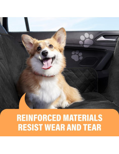 Funda de Asiento para Perros Active Pets Estándar 134.62x142.24cm Negra 2