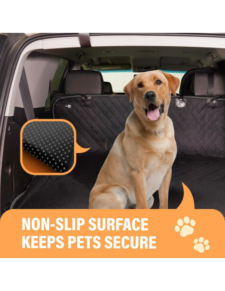 Funda de Asiento para Perros Active Pets Estándar 134.62x142.24cm Negra