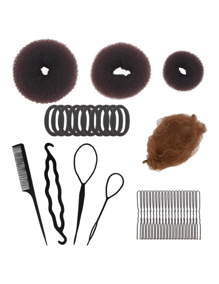Juego de Formadores de Moño para Cabello SHEHARUHI 41 Pcs