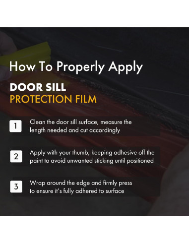 Protector de Umbral de Puerta XPEL Claro 152.4cm x 6.99cm