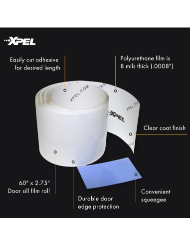Protector de Umbral de Puerta XPEL Claro 152.4cm x 6.99cm