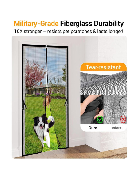 Puerta de Pantalla Magnética SOLODOTO 36x82 cm A Prueba de Insectos