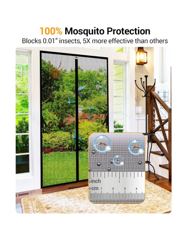 Puerta de Pantalla Magnética SOLODOTO 36x82 cm A Prueba de Insectos