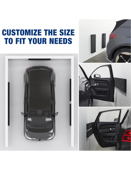 Protector de Pared de Garage WORKPRO, 4 Piezas 3 cm Grosor