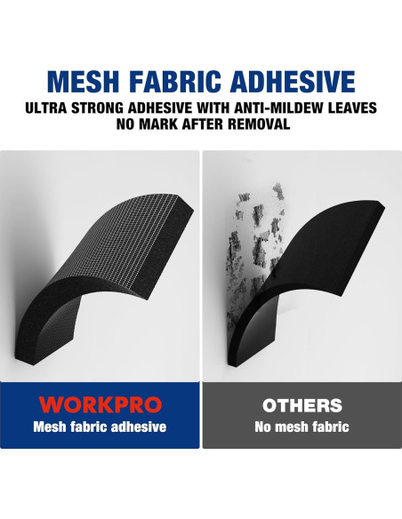 Protector de Pared de Garage WORKPRO, 4 Piezas 3 cm Grosor