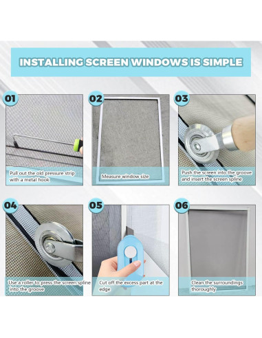 Kit de Reemplazo de Pantalla TOOLTRIZ 8 en 1 121,92x299,72 cm