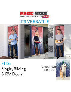 Puerta de Pantalla Magnética Magic Mesh Americana 2 Pack 2