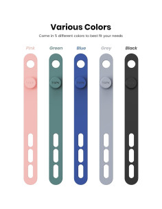 Organizador de Cables TOPK 20 Piezas Silicona Ecológica 2