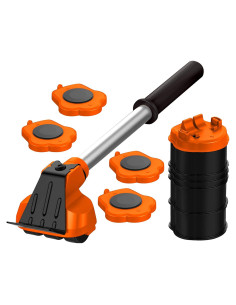 Elevador de Muebles Mega Maxx 4 Ruedas 299kg Naranja