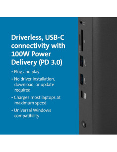 Dock USB-C Triple Pantalla Kensington 4K 100W para Laptops 2