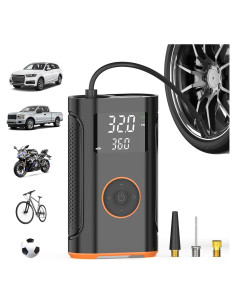 Inflador de Neumáticos ZSX 160 PSI Portátil con Manómetro