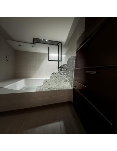 Juego de 2 Protectores de Salpicaduras de Ducha MIOIO 21.6x18.8cm