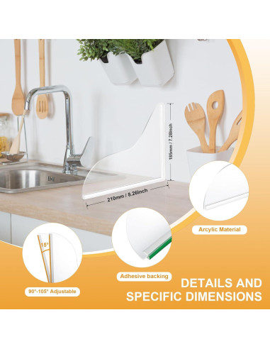 Guardia de Salpicaduras de Silicona UIOCSSC - Paquete de 2