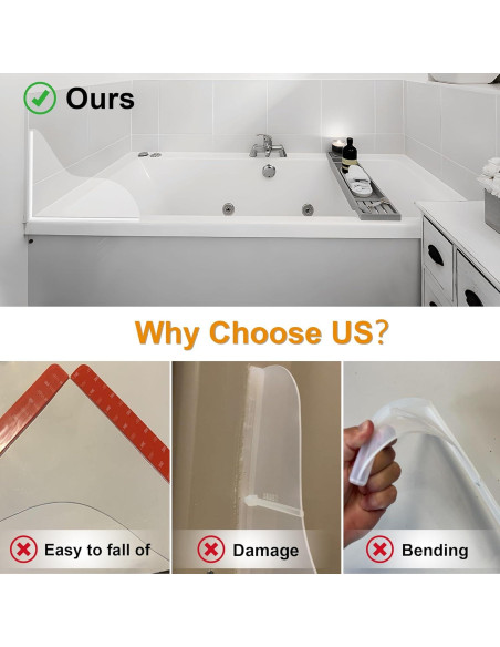 Guardia de Salpicaduras de Silicona UIOCSSC - Paquete de 2