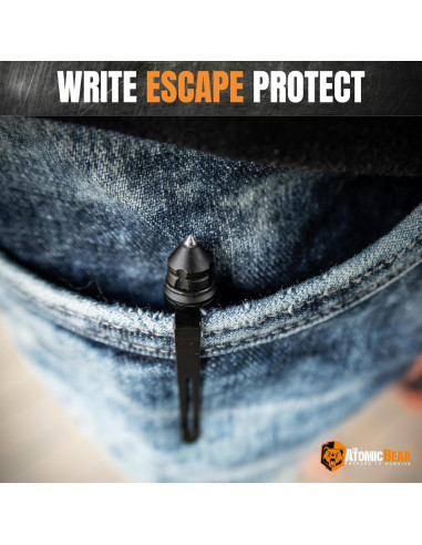 Bolígrafo Táctico Atomic Bear Defensor con Stylus y Rompedor