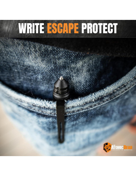Bolígrafo Táctico Atomic Bear Defensor con Stylus y Rompedor