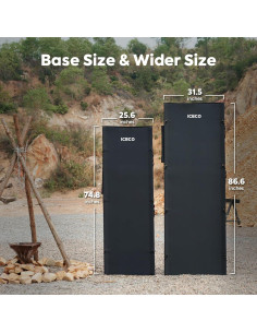 Cama de Camping ICECO Plegable 220x80x38 cm Soporta 180 kg 2