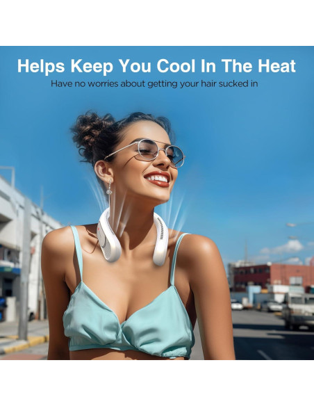 Ventilador de Cuello Hotsales Recargable 6000 mAh 3 Velocidades