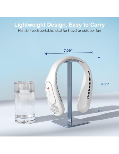 Ventilador de Cuello Hotsales Recargable 6000 mAh 3 Velocidades