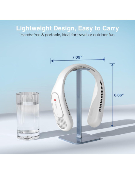 Ventilador de Cuello Hotsales Recargable 6000 mAh 3 Velocidades