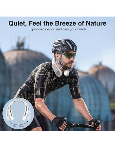 Ventilador de Cuello Hotsales Recargable 6000 mAh 3 Velocidades