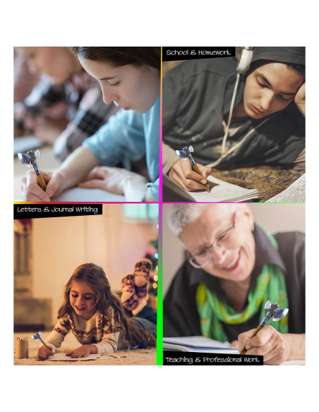 Bolígrafo Hacha de Batalla Antigua Puzzled 15.24 cm Tinta Negra