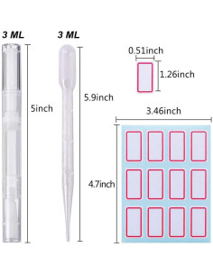 20 Bolígrafos de Aceite Transparentes para Uñas y Pestañas 2