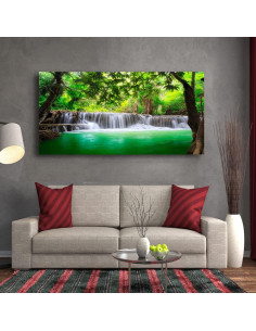 Cuadro en Lienzo Árboles en Cascada Haichuang 50x100 cm 2