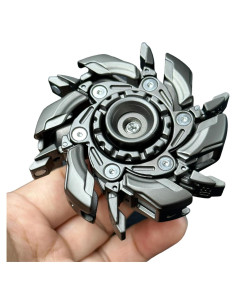 Peonza Antiestrés EDC T-Conceal Gris 5cm Metal Magnético