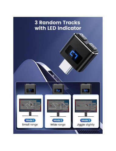 Jiggler de Mouse Meatanty FM9051 Metal USB-C Indetectable