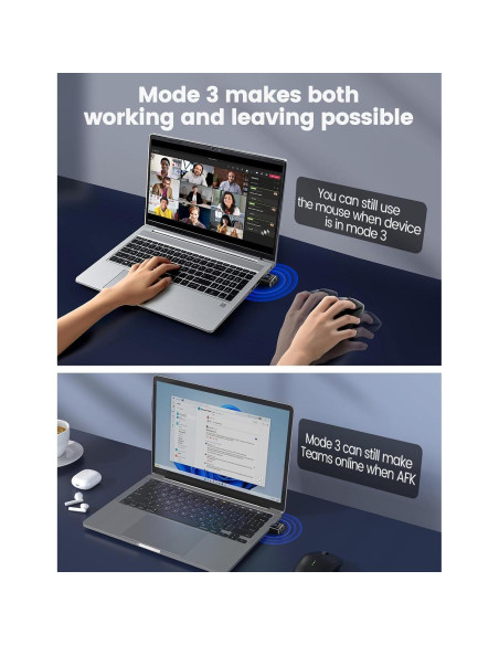 Jiggler de Mouse Meatanty FM9051 Metal USB-C Indetectable