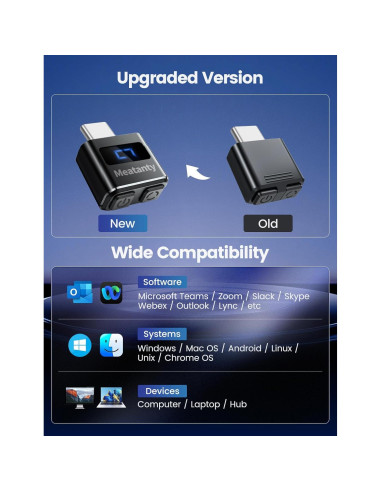 Jiggler de Mouse Meatanty FM9051 Metal USB-C Indetectable