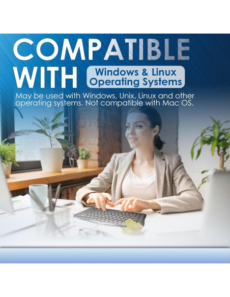 Teclado Compacto Evoluent EKB Con Cable Ergonómico 0.5kg