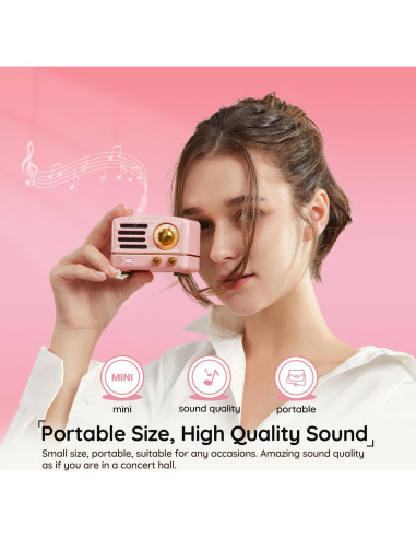 Altavoz Bluetooth Muzen OTR Retro Metal 10h Reproducción