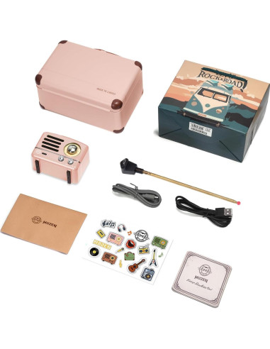 Altavoz Bluetooth Muzen OTR Retro Metal 10h Reproducción