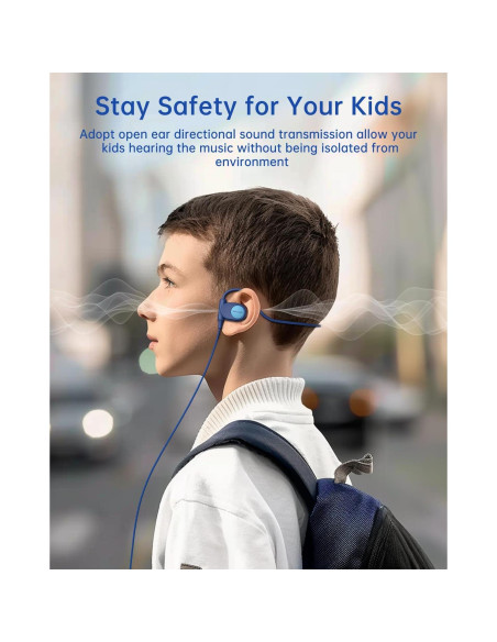 Auriculares para Niños Mehomeli MEKH02A Abiertos 16.2mm Azul