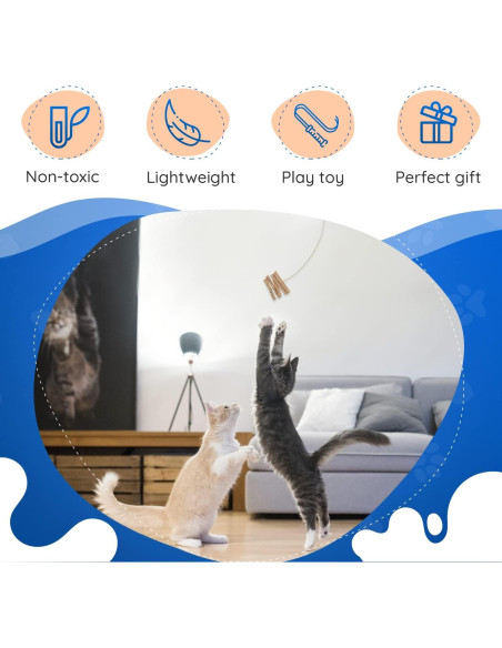 Juguete Interactivo para Gatos Cat Dancer 101 Seguro y Divertido Juguete Interactivo para Gatos Cat Dancer 101 Seguro y Divertido