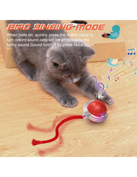 Juguete Interactivo para Gatos IOKHEIRA Bola Eléctrica Recargable Juguete Interactivo para Gatos IOKHEIRA Bola Eléctrica Recargable