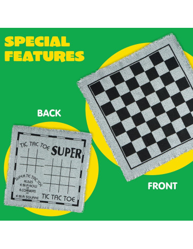 Juego de Mesa 3 en 1 Damas Gigantes JOYIN 24 Fichas